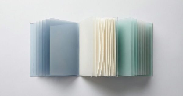 Abstract illustration representing front and back matter pages in a self-published book