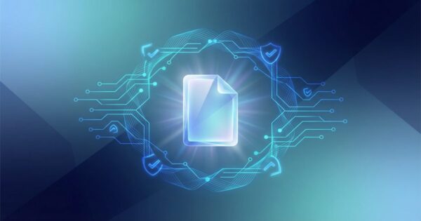 Abstract illustration representing EPUB file validation and digital quality checking for self-published ebooks