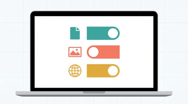 Three toggle switches representing KDP AI disclosure categories for text, images, and translations