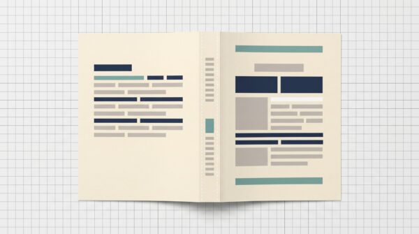 Unfolded print book cover showing the spine panel and safe margins where spine text goes