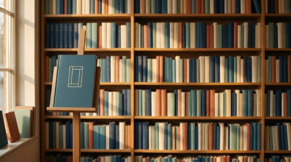Face-out book displayed on a bookstore shelf, illustrating how to get a self-published book into bookstores